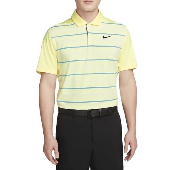 Nike Dri-Fit Tiger Woods Golf Polo Shirt Men's Size XL Yellow DR5318 RETIRED - Picture 1 of 12